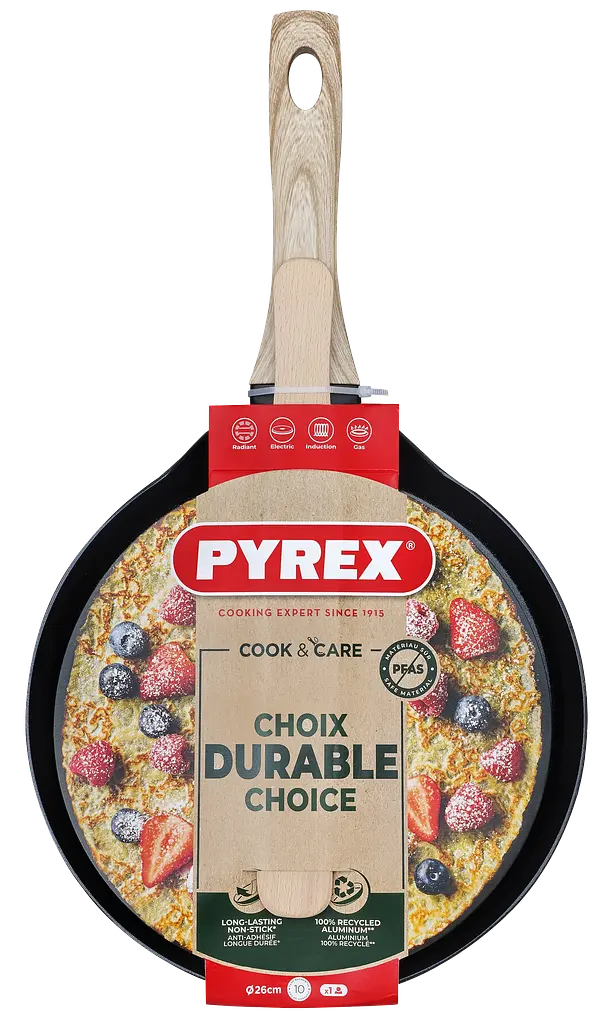 Сковорода Pyrex Cook&Care 26 см для блинов kuh0016681 - фото 2
