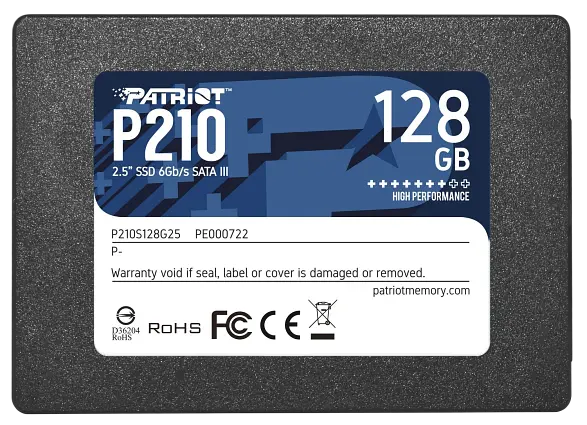 SSD 2.5" накопичувач Patriot P210 128GB (P210S128G25) - фото 2