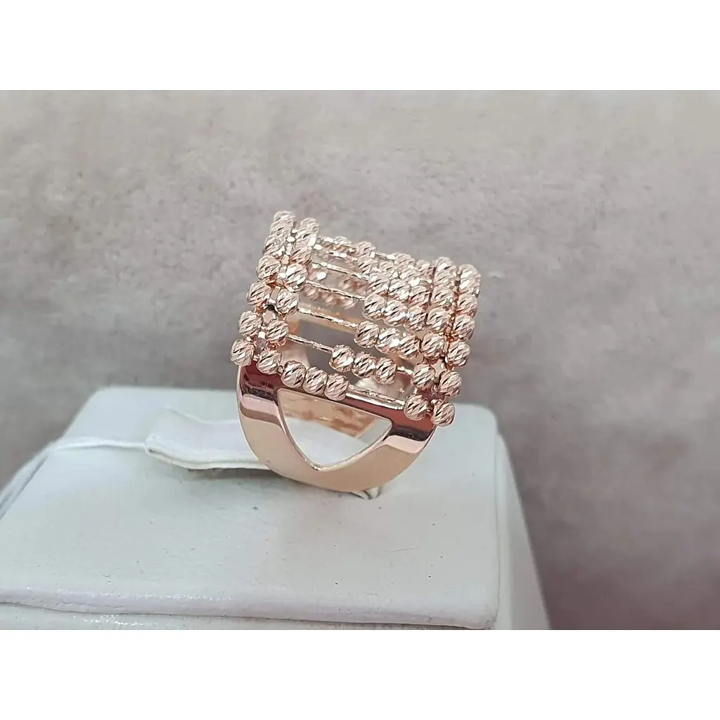 Золоте кільце Favoritum з рухливими елементами. 110218/17 - фото 3