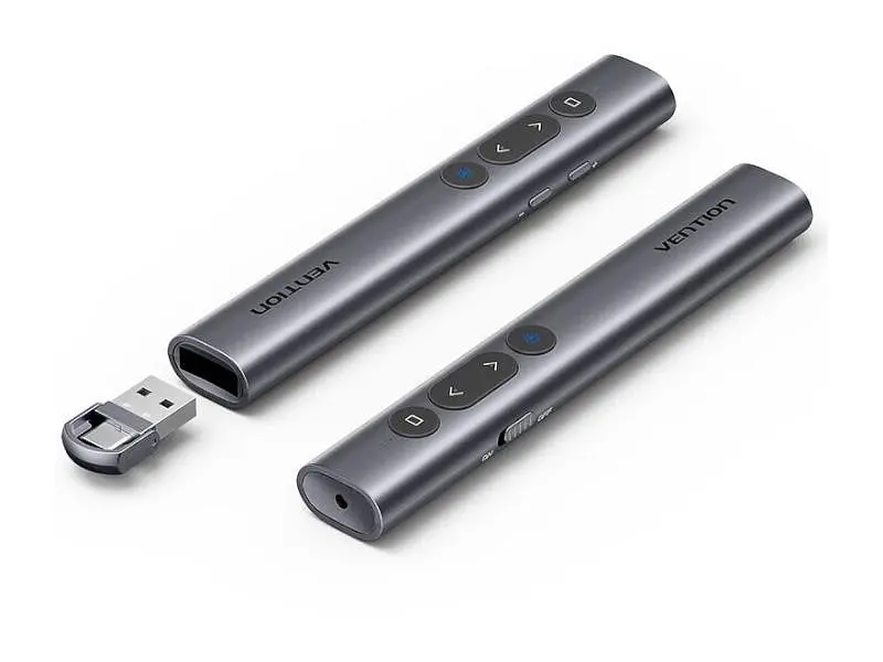 Презентер Vention PowerPoint Clicker with Red Laser Pointer Gray (KQIH0) - фото 2