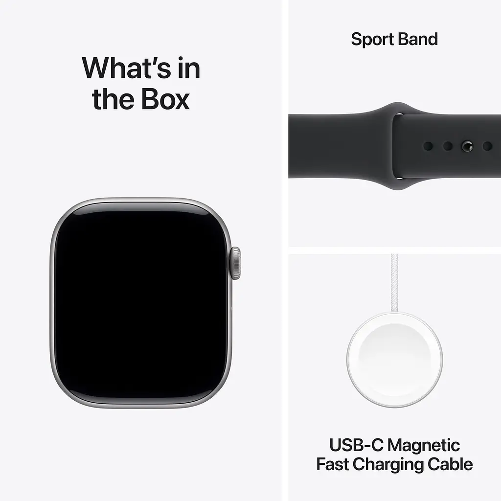 Смарт-часы Apple Watch Series 11 GPS 46mm Space Gray Aluminum Case with Black Sport Band S/M (MEV04) [145290] - фото 4