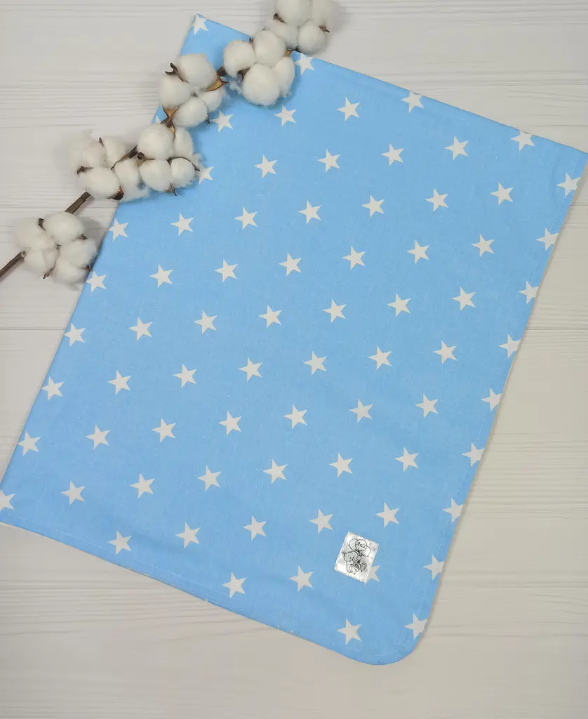 Пелюшки дитячі a.l.babybox Лісові мешканці на галявині 50х80 см 3 шт. Блакитний (NA 18169401) - фото 2