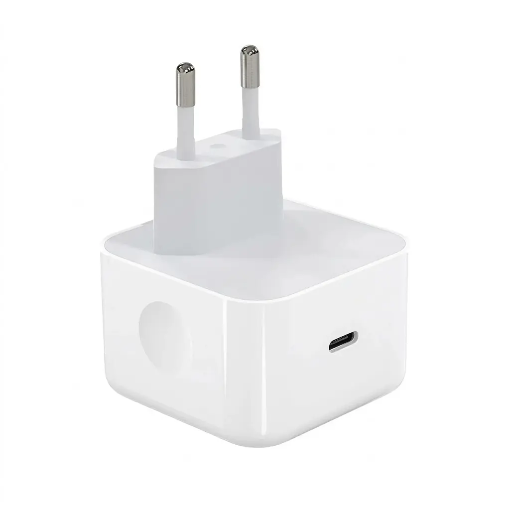 Зарядний пристрій - блочок FoxConn Dynamic Power Adapter PD 40W - 60W 1:1 для Apple 1 вихід юсб-с білий - фото 3