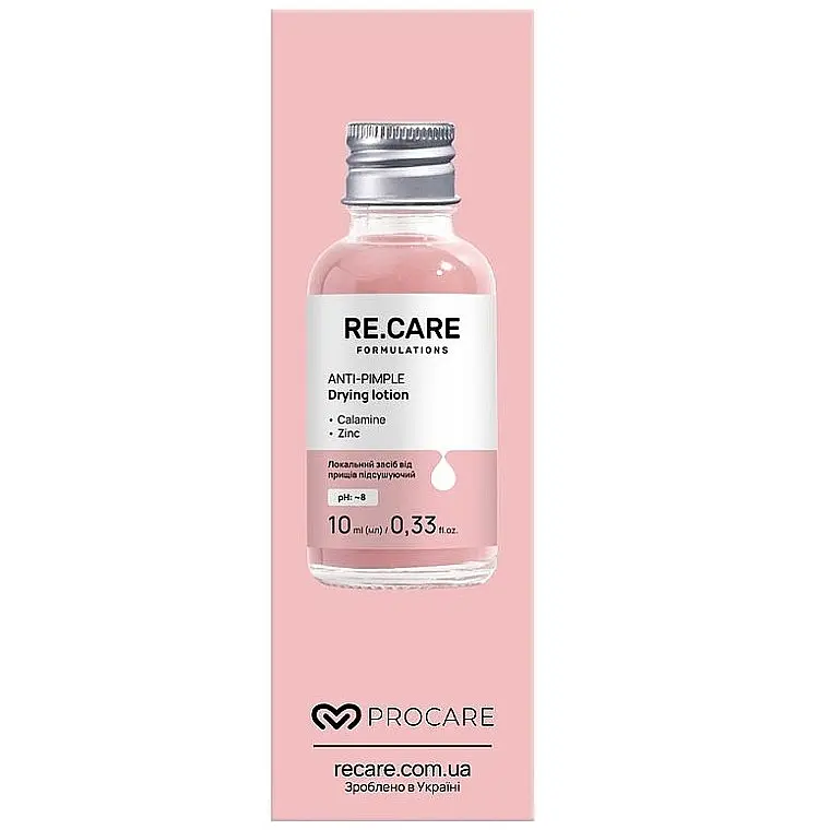 Локальний засіб від прищів підсушуючий Re.Care Anti-Pimple Drying Lotion 10 мл - фото 2