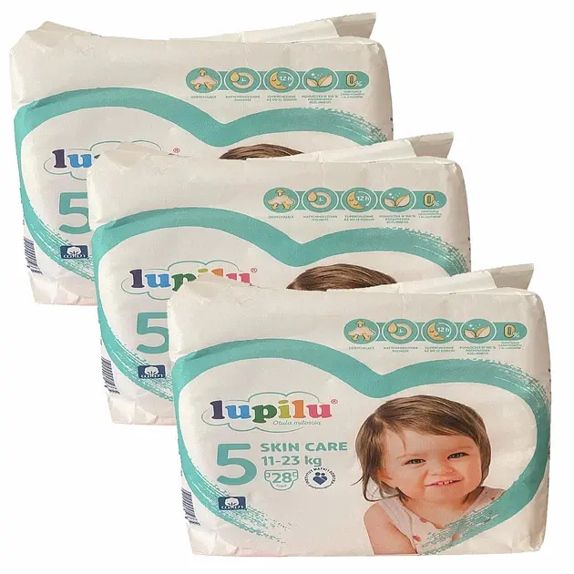 Підгузки Lupilu Skin Care 5 Junior (11-23 кг), 84 шт