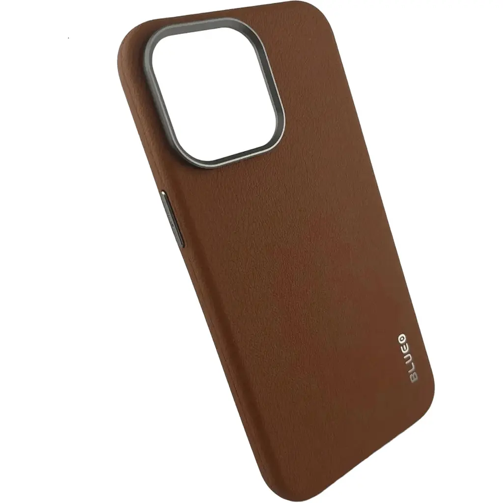 Чохол Blueo Leather Case with MagSafe для Apple iPhone 15 Pro Brown (B52-I15PBRW) [118423] - фото 2