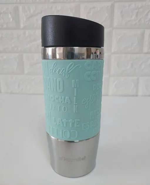 Термокухоль Kamille KM-2153-Turquoise 380 мл бірюзова