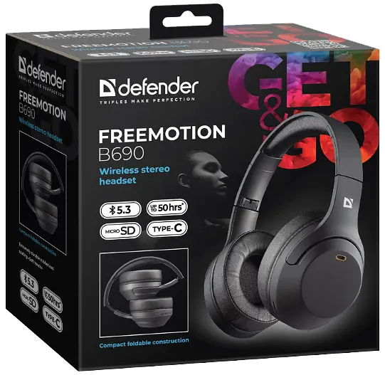Гарнітура Defender FreeMotion B690 Bluetooth Black (63690) - фото 10