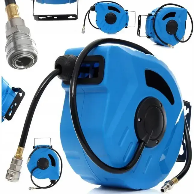 Шланг пневматический Kraft&Dele KD1461 на автоматической катушке с быстроразъемным соединением 20 м - фото 2