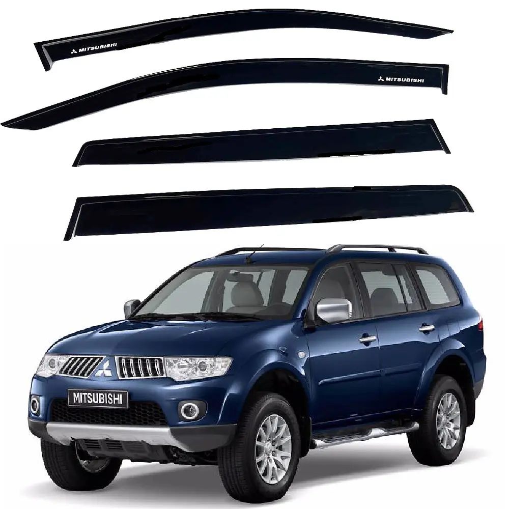 Дефлектори вікон вітровики Mitsubishi Pajero Sport 2008-2015 Скотч 3M Voron Glass
