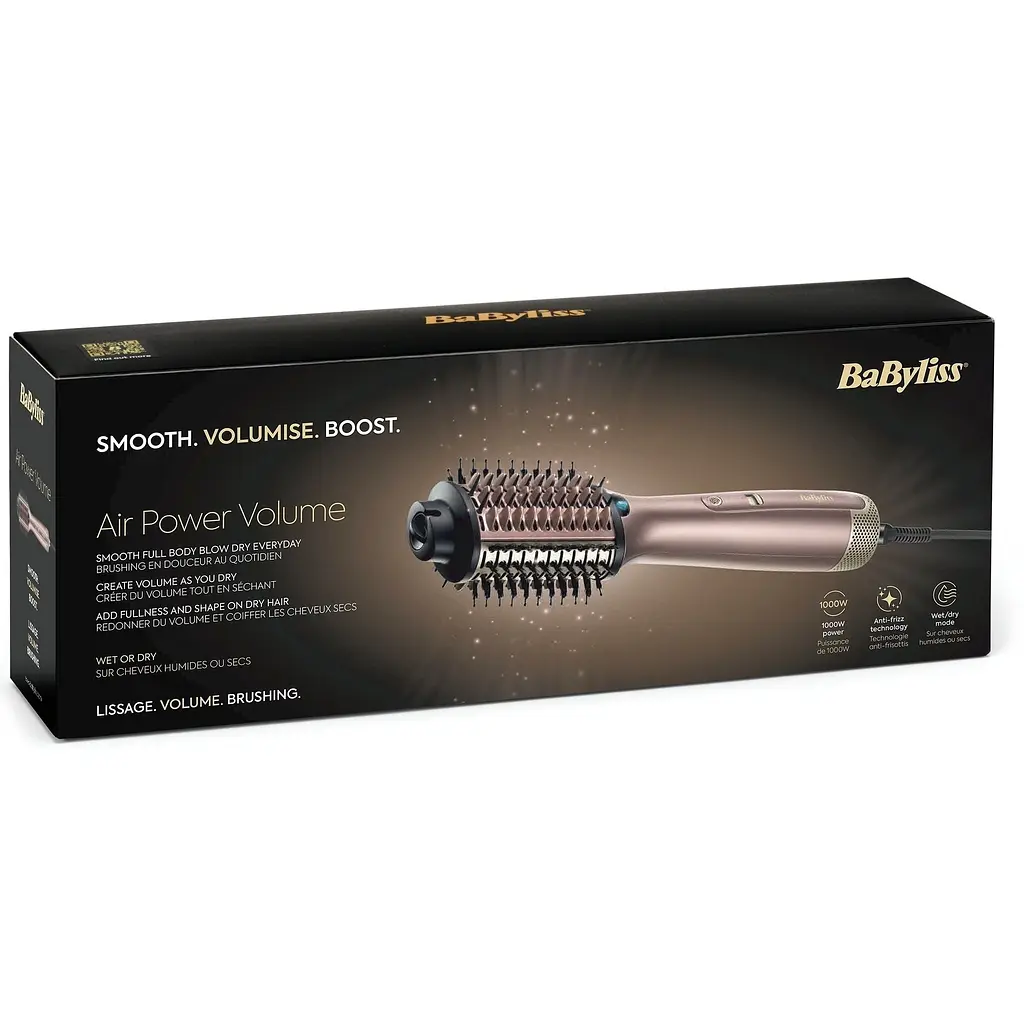 Фен-щітка Babyliss Air Power Volume 1000 Вт рожевий (AS95E) - фото 5