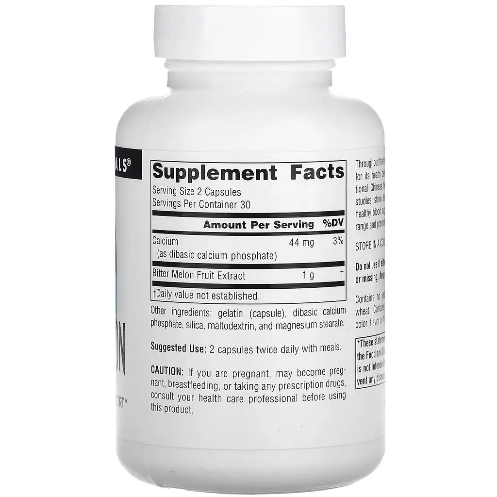 Екстракт гіркої дині Source Naturals Bitter Melon 60 капсул - фото 2