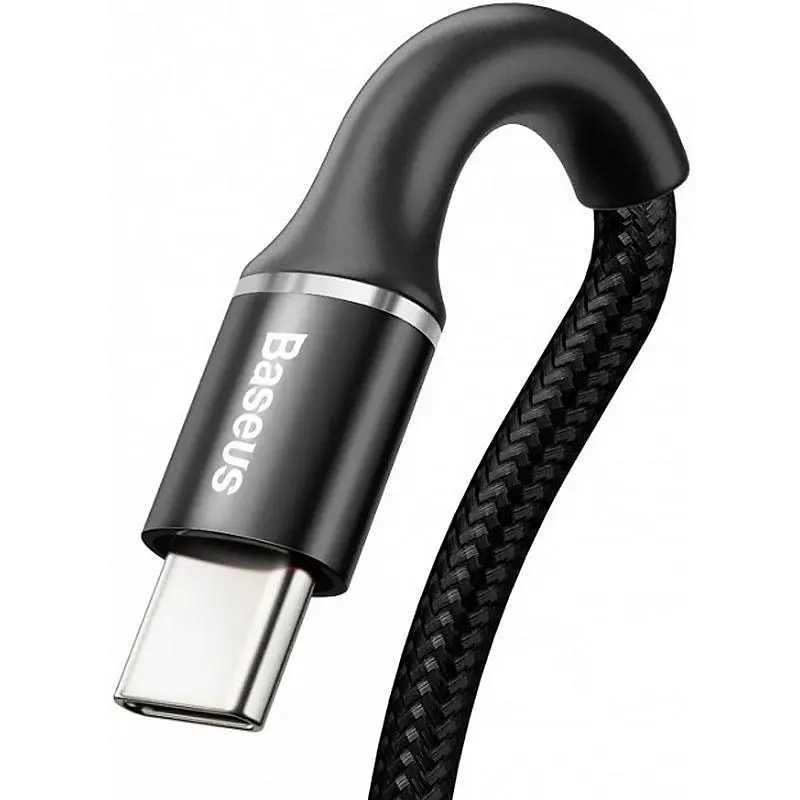 Кабель Baseus Halo Cable USB to Type-C 3A 0.5m CATGH-A01 Black - фото 2