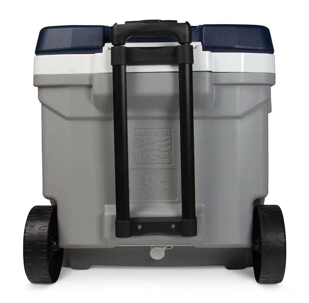 Изотермический контейнер на колесах Igloo Maxcold Latitude 62 Roller 56 л серый с синим - фото 5
