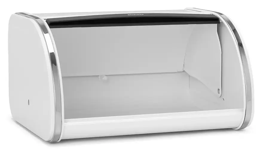 Хлебница металлическая Brabantia Roll Top Bread Bin Medium 31.6x26.5х17.3 см белая (306044) - фото 2