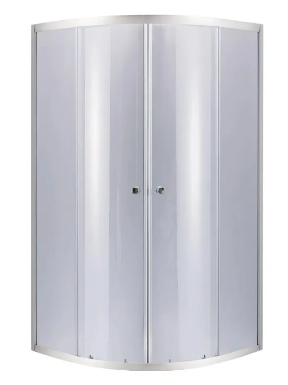 Набір Lidz Душова кабіна Latwa SC80x80.SAT.LOW.GR, напівкругла, скло тоноване 4 мм + Душовий піддон Kapielka ST80x80x15 - фото 2