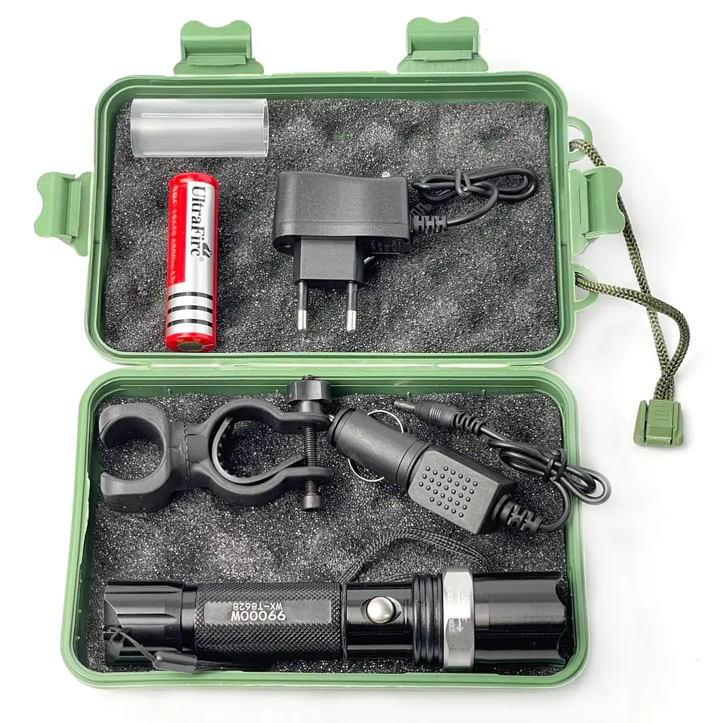 Ліхтар ручний світлодіодний POLICE Wimpex 220V / 12V Zoom Box (8628-WX-T) - фото 4