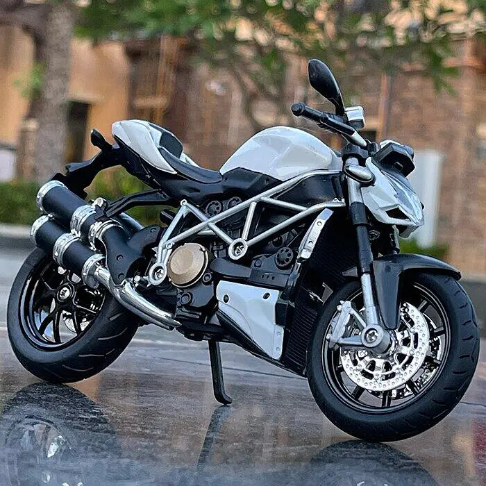 Колекційна масштабна модель мотоцикла TK Group Ducati Streetfighter S зі світлом, звуком та амортизацією 1:12 - фото 2