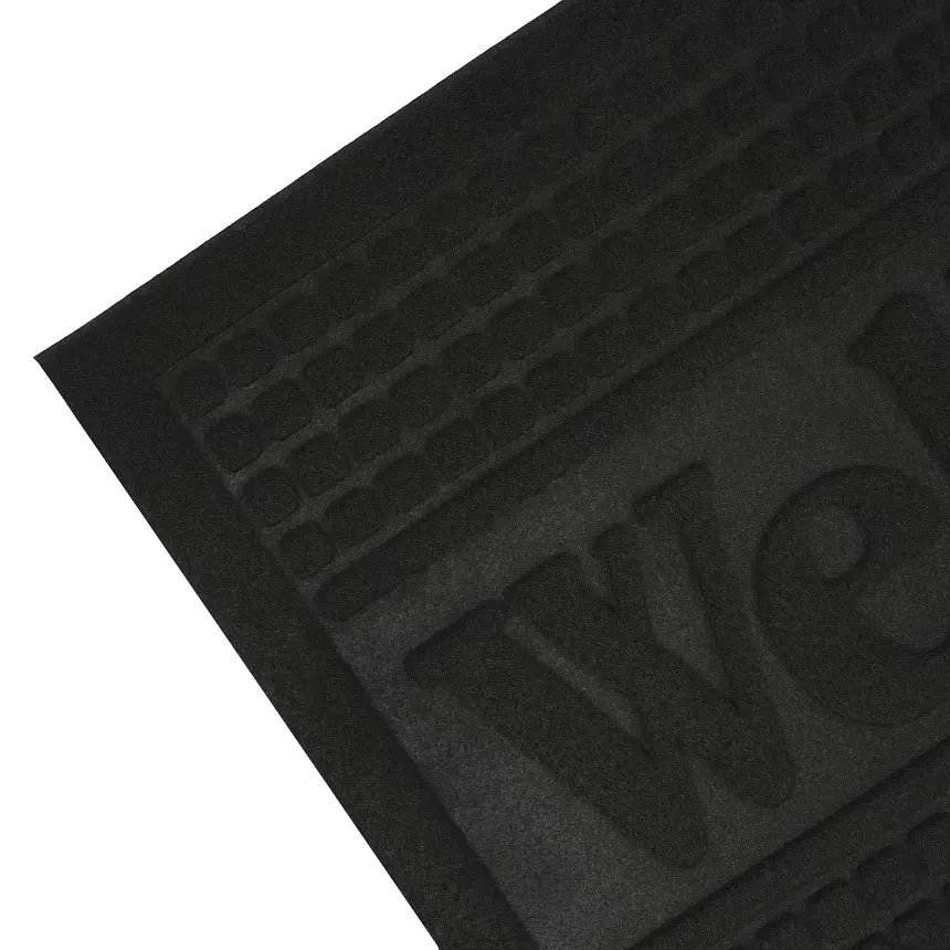 Килимок придверний Eco Fabric Welcome без кромки чорний 40 х 60 см (4060-014) - фото 5