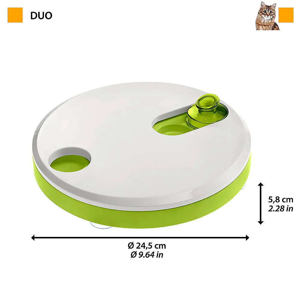 Іграшка для котів Ferplast Duo салатовий Ø 24,5x5,8 см 85484099 - фото 2