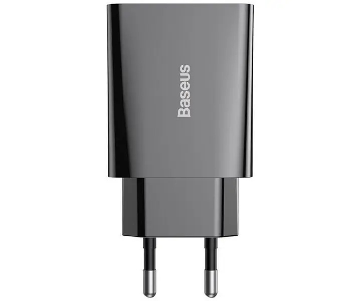 Сетевое зарядное устройство Baseus Speed Mini PD Charger 20W (CCFS-SN01) Black [67419] - фото 6