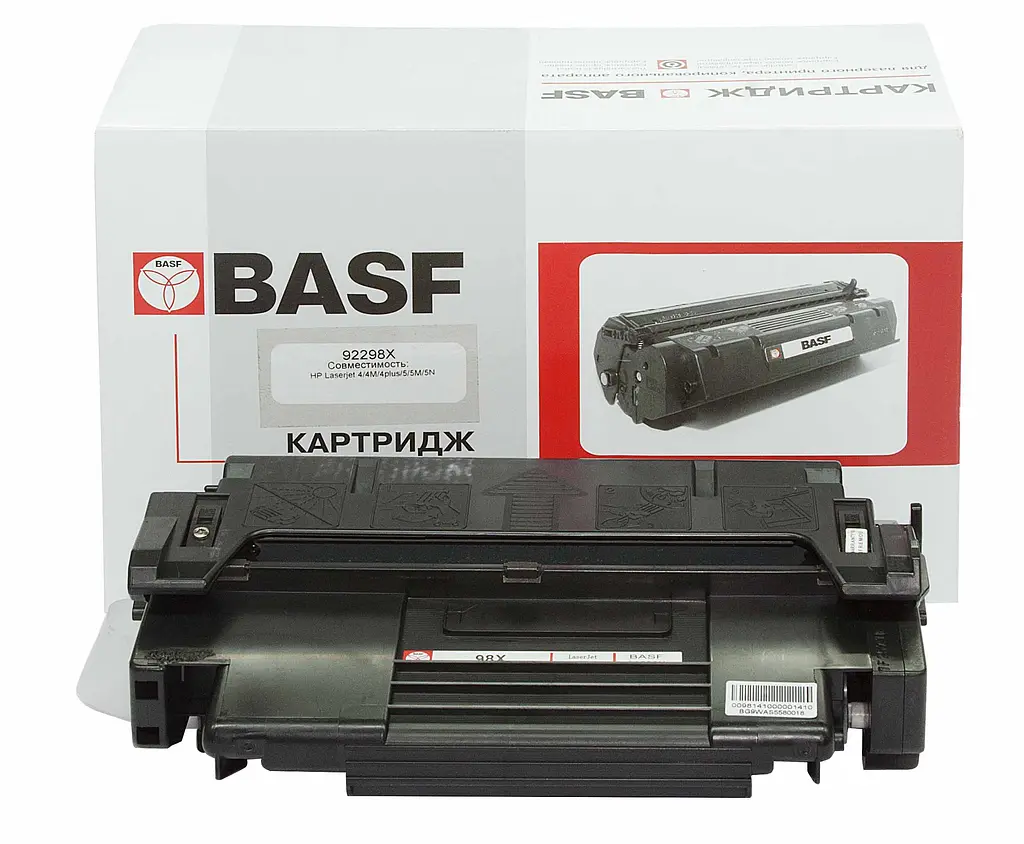Картридж тон. BASF для HP LaserJet 4/4M/4plus/5/5M/5plus аналог HP 98X Black ( 8000 ст.) (BASF-KT-92298X)