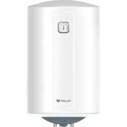 Водонагрівач Willer EV50R-FOLK, White, 1500W, 50л, вертикальний, мокрий ТЕН, механічне управління, терморегулятор, термозахист, IPX4