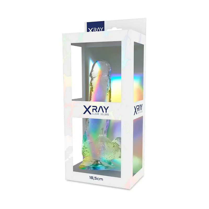 Прозорий фалоімітатор з мошонкою, 13 х 3,8 см см XRAY (Іспанія) XRay XR910082 103073 - фото 4