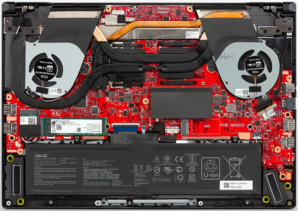 Топкейс ноутбука / верхня панель та клавіатура для ноутбука Asus ROG Zephyrus G15 GA502IU, GA502IV (90NR03V1-R31UA0) Оригінал від Asus, Верхня панель клавіатури - фото 3