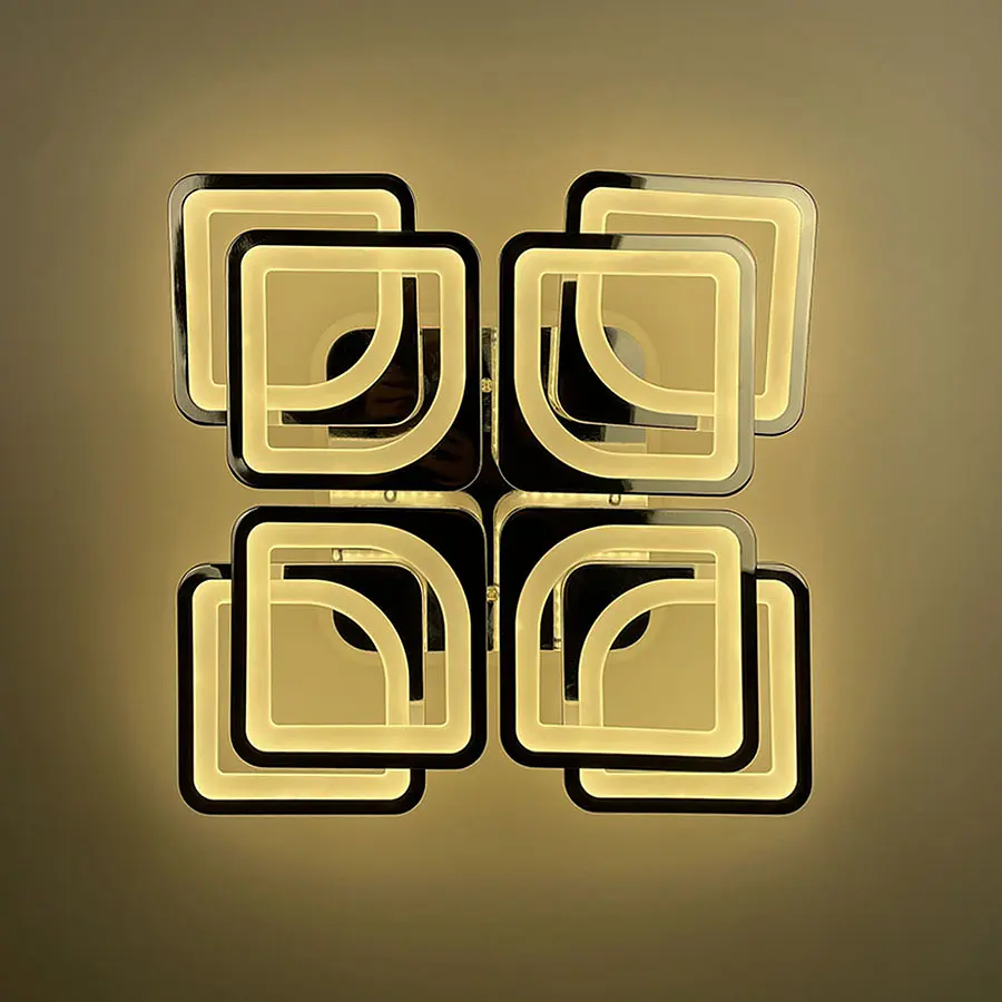 Светодиодная LED люстра с RGB подсветкой в ​​корпусе цвета хром Ст. A 2281/4+4 S RGB CH | Line F - фото 4