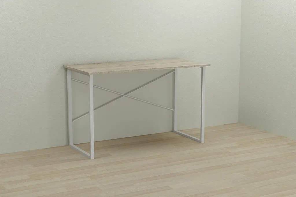 Компьютерный стол Ferrum-decor Дейв 75x100x60 белый ДСП Дуб Сонома 16мм (FRD-102137) - фото 3