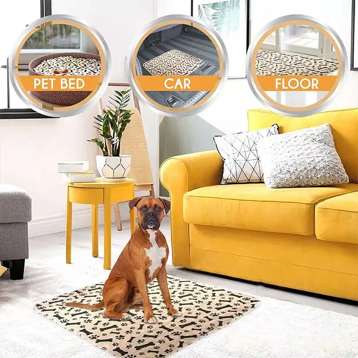 Багаторазова пелюшка для тварин Derby Beige Paws&Bones 70х80 см - фото 3
