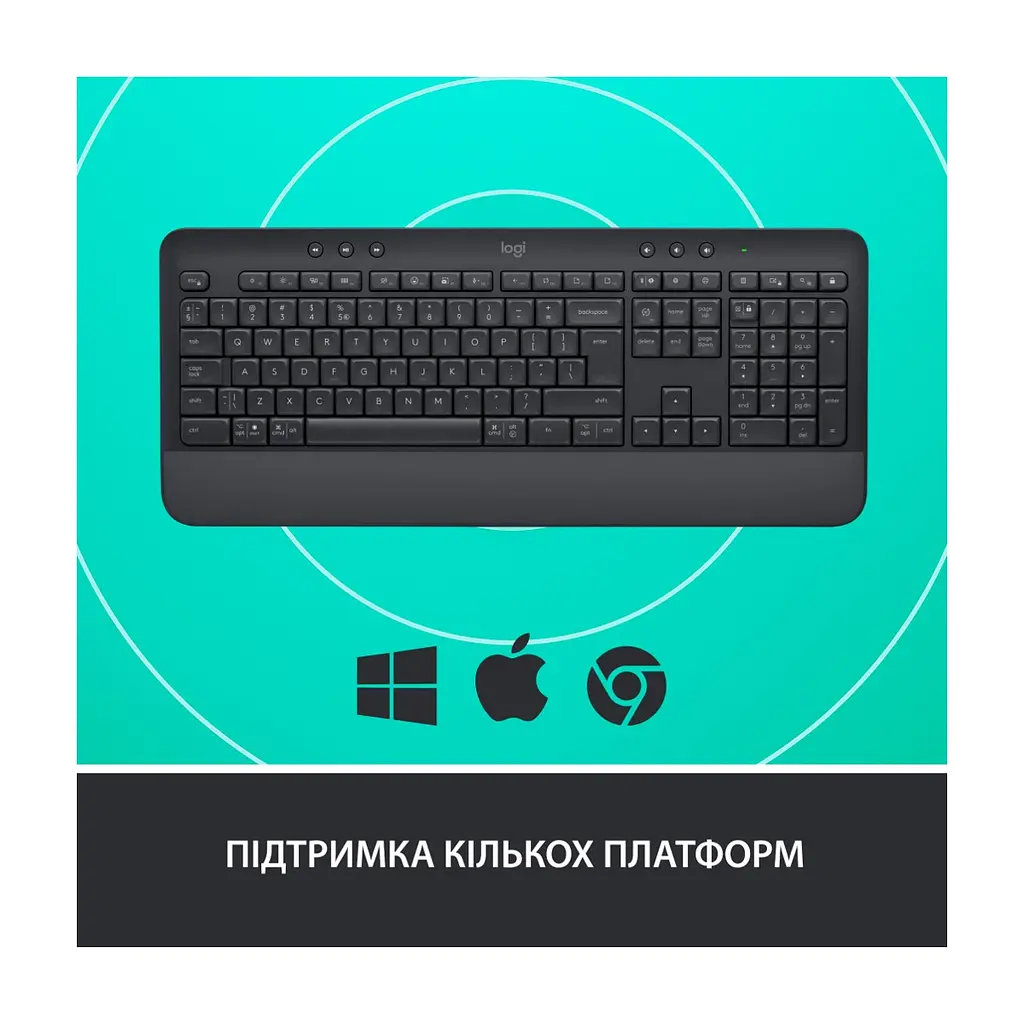 Клавіатура Logitech Signature K650 USB/Bluetooth UA Graphite (920-010945) - фото 6