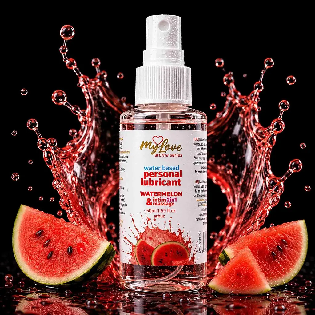 Лубрикант Boys Of Toys MyLove Aroma Series IntimMassage Watermelon 2в1 та масажний гель, 50 мл - фото 2