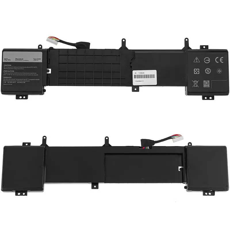 Батарея для ноутбука Dell 6JHDV (Alienware 17 R2 Alienware 17 R3 P43F) 14.8V 6000mAh 92Wh Чорний - фото 2