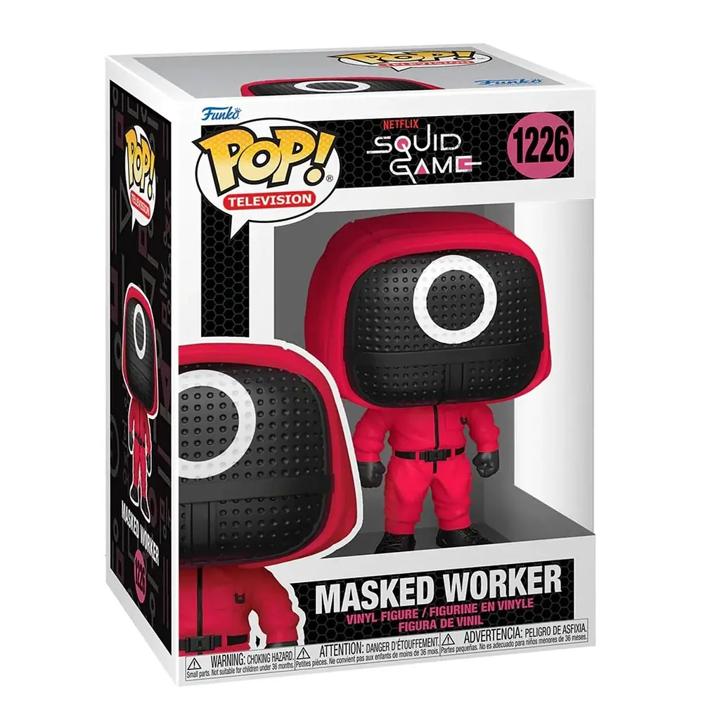 Ігрова фігурка Funko Pop Гра в кальмара Червоний солдат у масці (64799) - фото 5