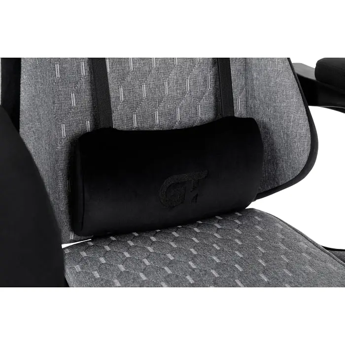 Геймерське крісло GT Racer сіре із чорним (X-2324 Fabric Gray/Black Suede) - фото 4