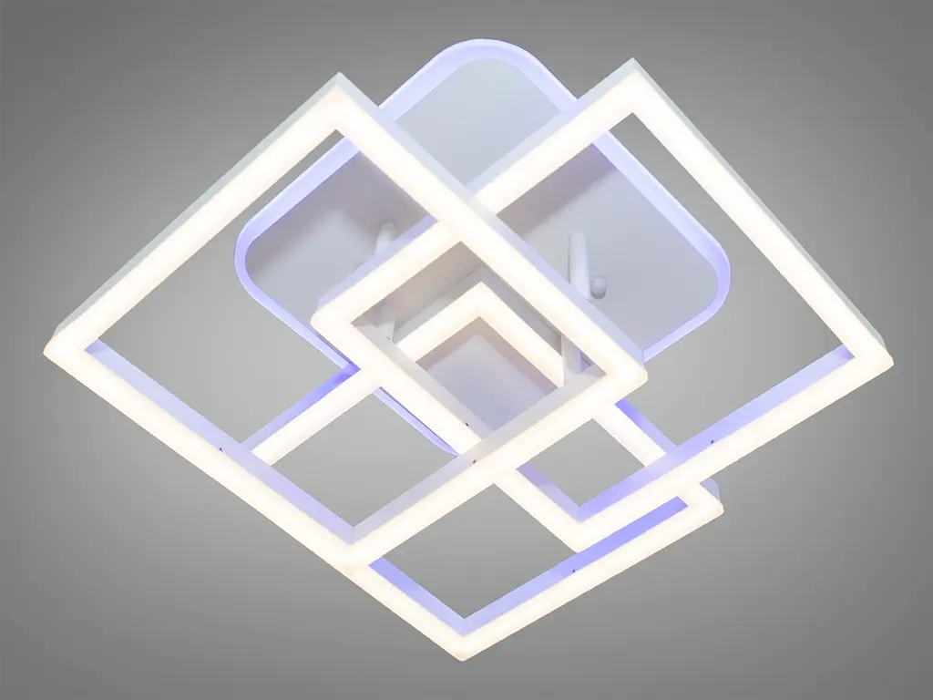 Стельова Led люстра з пультом та підсвічуванням Diasha MX11058/3S WH LED 3color dimmer - фото 3
