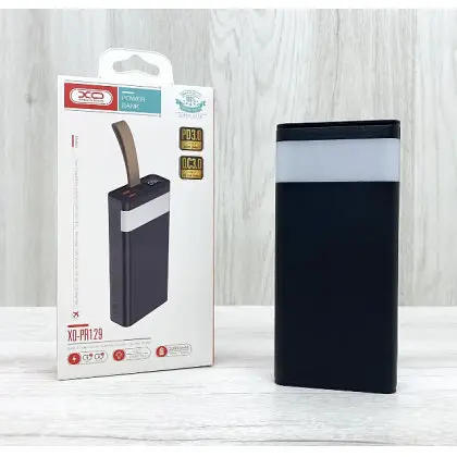 Портативный внешний аккумулятор XO PR129 20000mAh (PD20W+QC22.5W) Черный - фото 7