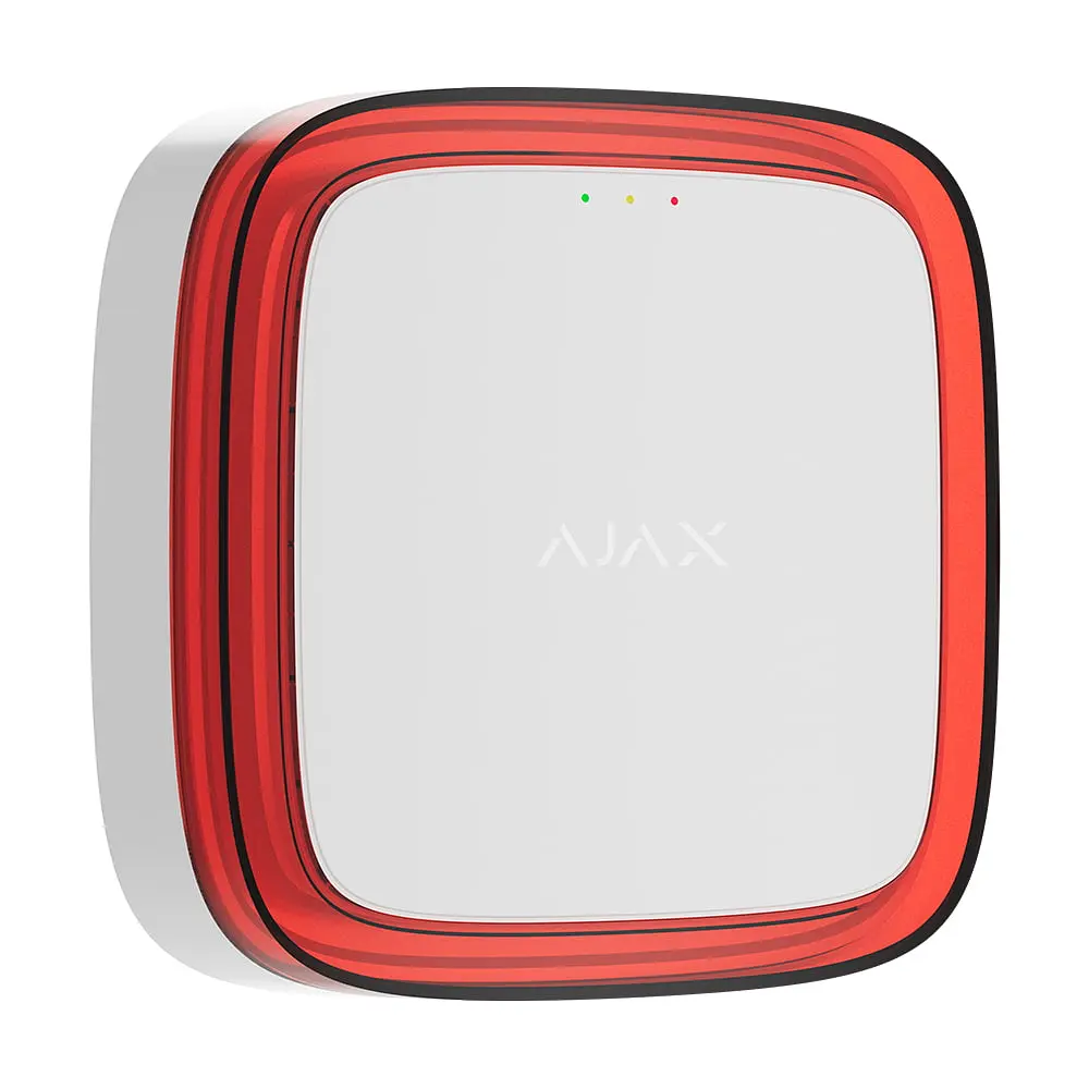 Бездротовий адресний пожежний оповіщувач світловий Ajax EN54 FireProtect (VAD) Jeweller White (26-00655) - фото 2