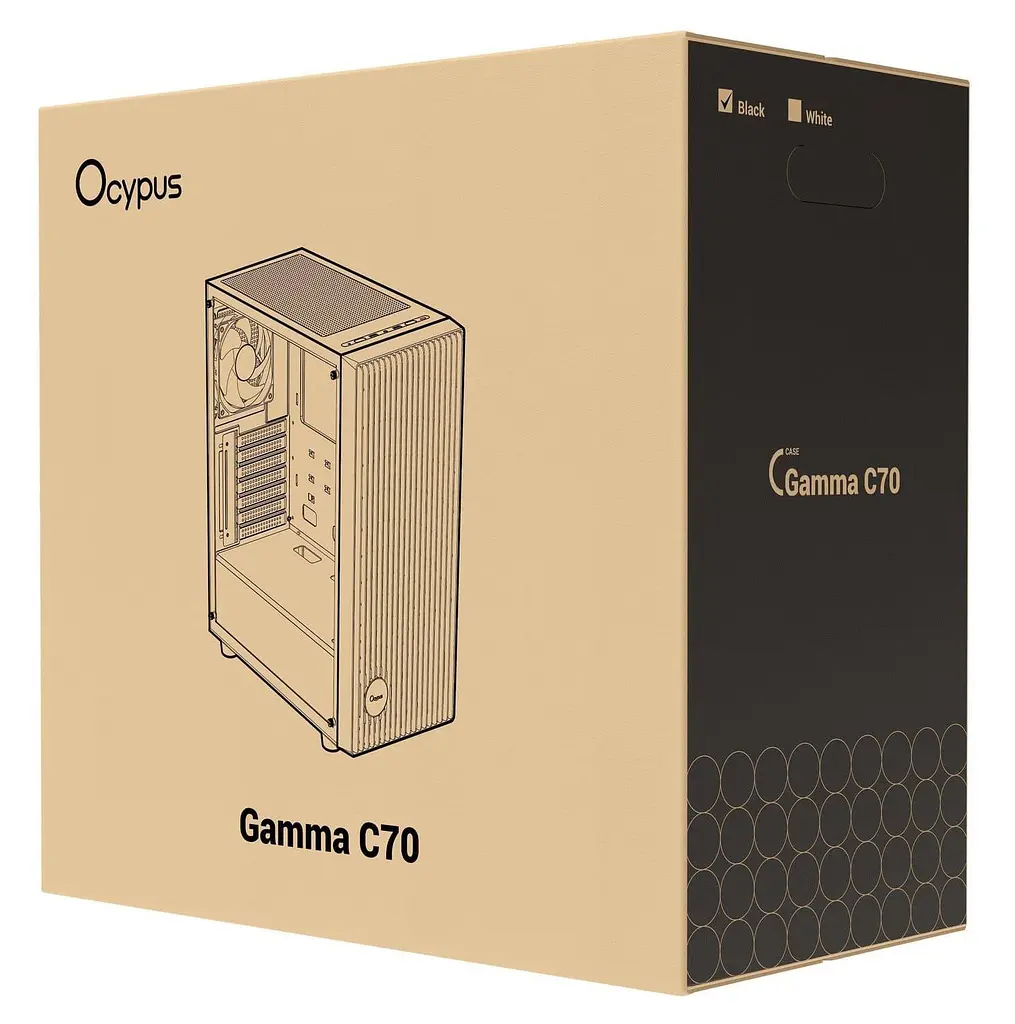 Корпус Ocypus Gamma C70 ARGB Black (GAMMA-C70-BKG400XX-GL) - фото 10