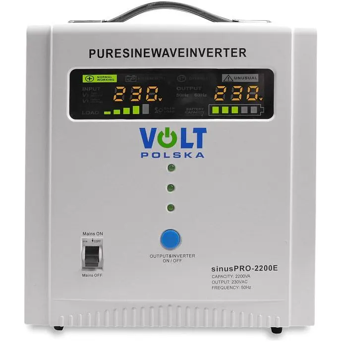 Джерело безперебійного живлення [ДБЖ] Volt Polska Sinus Pro 2200E 12/230V 1600/2200W [3SP092212E] [107988] - фото 2