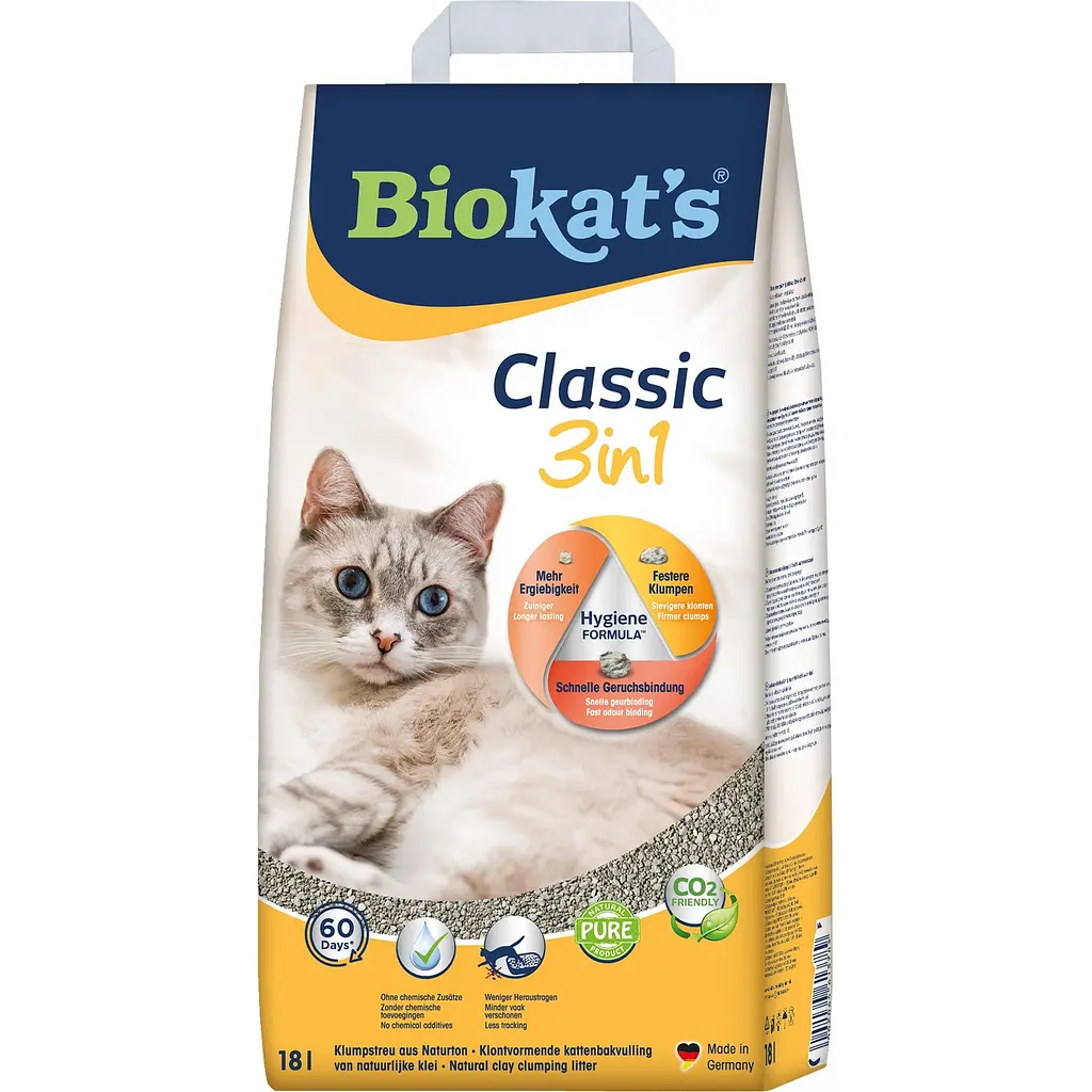 Наполнитель бентонитовый Biokat's Classic 3 в 1, 18 л (G-613789) - фото 2