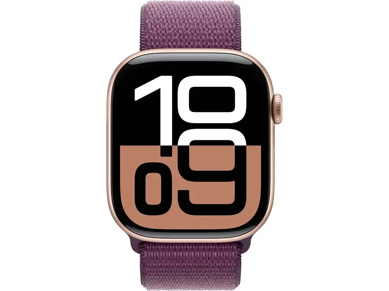 Смарт-годинник Apple Watch Series 10 GPS 46mm Rose Gold Aluminum Case w. Plum Sport Loop (MWWV3) - фото 2