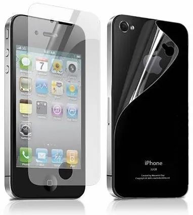 Захисна плівка Apple iPhone 4/4S clear front+back (глянцева передня+задня) - фото 2