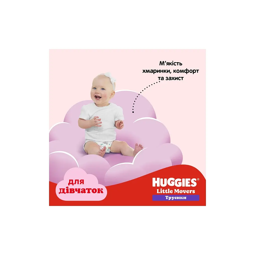 Підгузки Huggies Little Movers/Pants 3 Mega 6-11 кг для дівчаток 58 шт (5029053547480) - фото 12