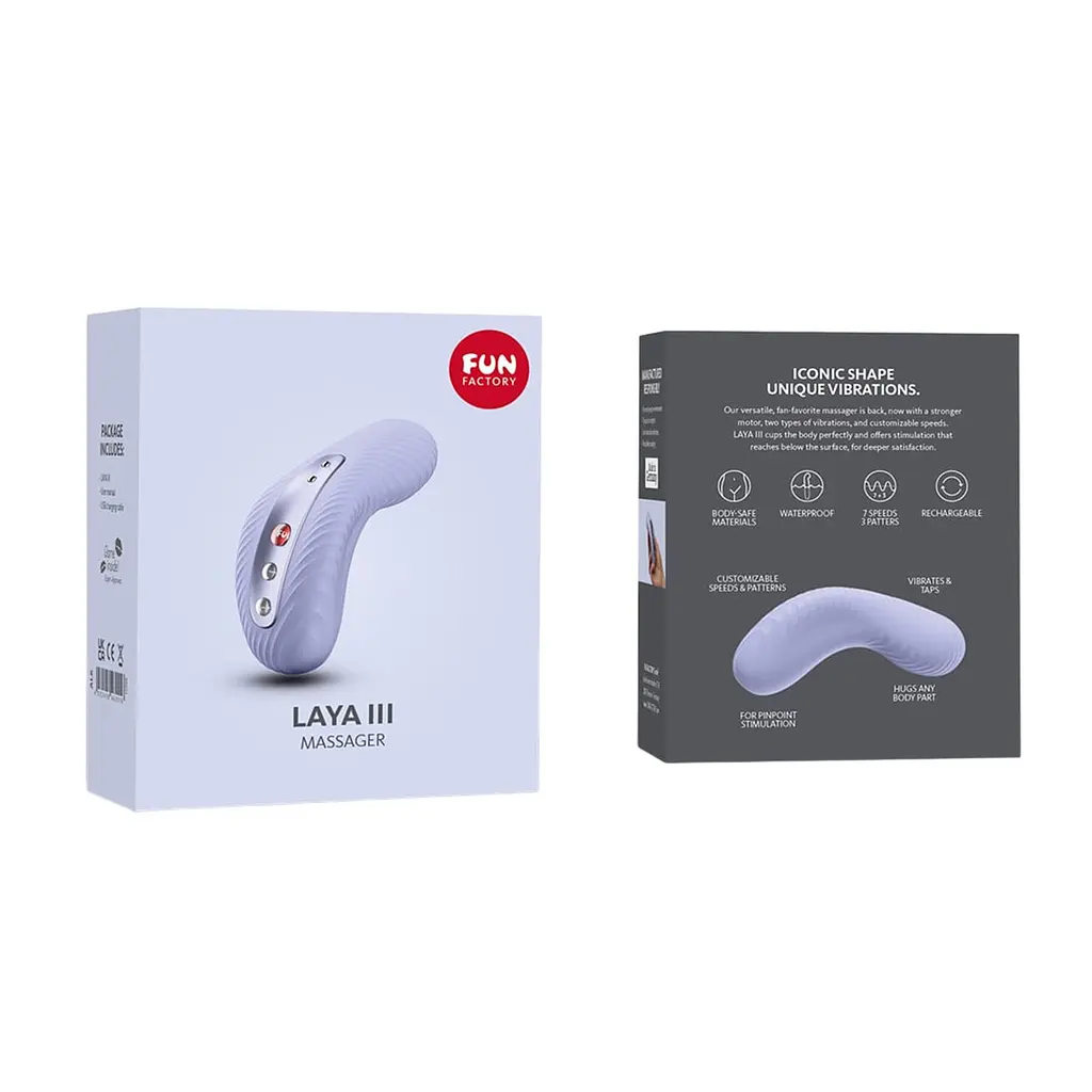 Накладний вібратор Fun Factory LAYA III soft violet, ефект постукування пальцем - фото 11