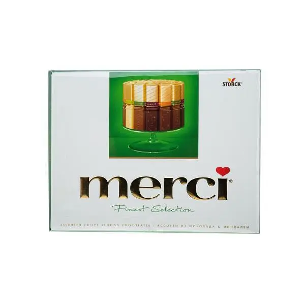 Цукерки Merci Finest Selection Асорті з мигдалем 250 г