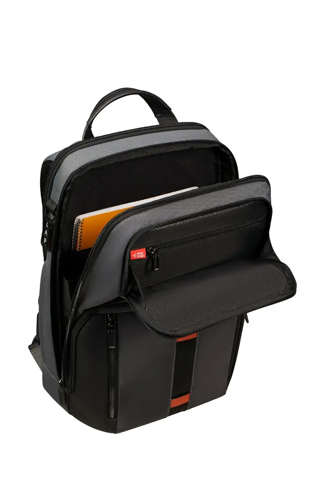 Рюкзак 14,1" Samsonite URBAN-EYE GREY/COGNAC 41x28x16 KO1*08006 - фото 4
