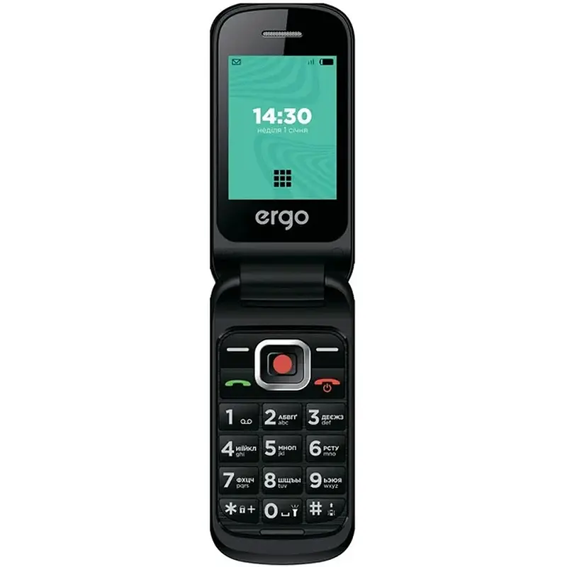 Мобильный телефон ERGO F241 Dual Sim (black) - фото 2